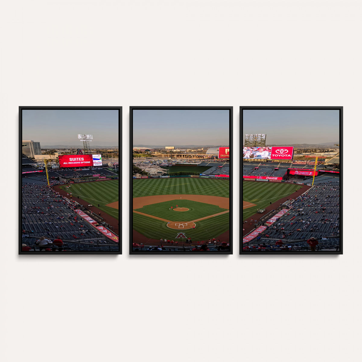 45864-MGV-CV-36X24 - Los Angeles Angels Baseball Canvas Print, Anaheim Angel Stadium Wall Art