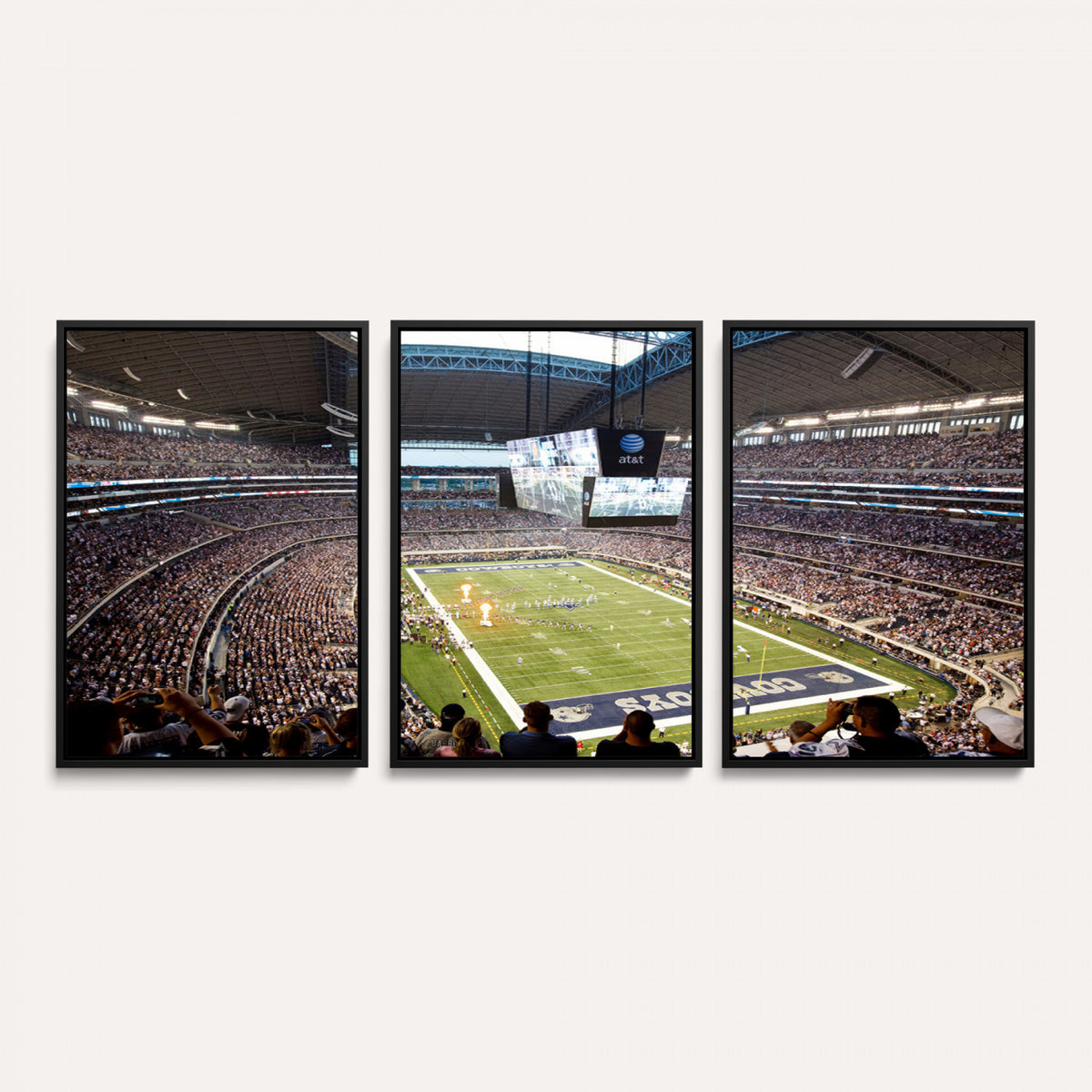 82096-MGV-CV-36X24 - Dallas Cowboys Football Team Print - Arlington AT&T Stadium Wall Art Canvas Print