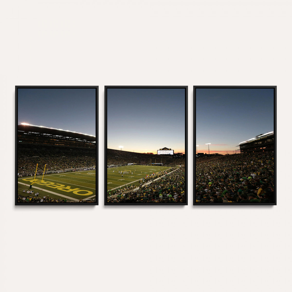 21429-MGV-CV-36X24 - Oregon Ducks Football Team Print - Eugene Autzen Stadium Wall Art Canvas Print