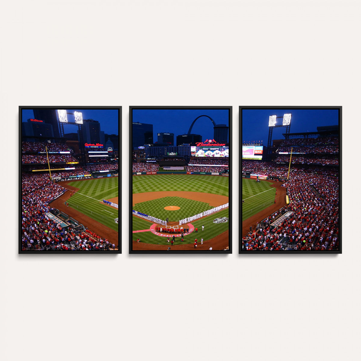 11925-MGV-CV-36X24 - St. Louis Cardinals Baseball Team Print, Busch Stadium Wall Art