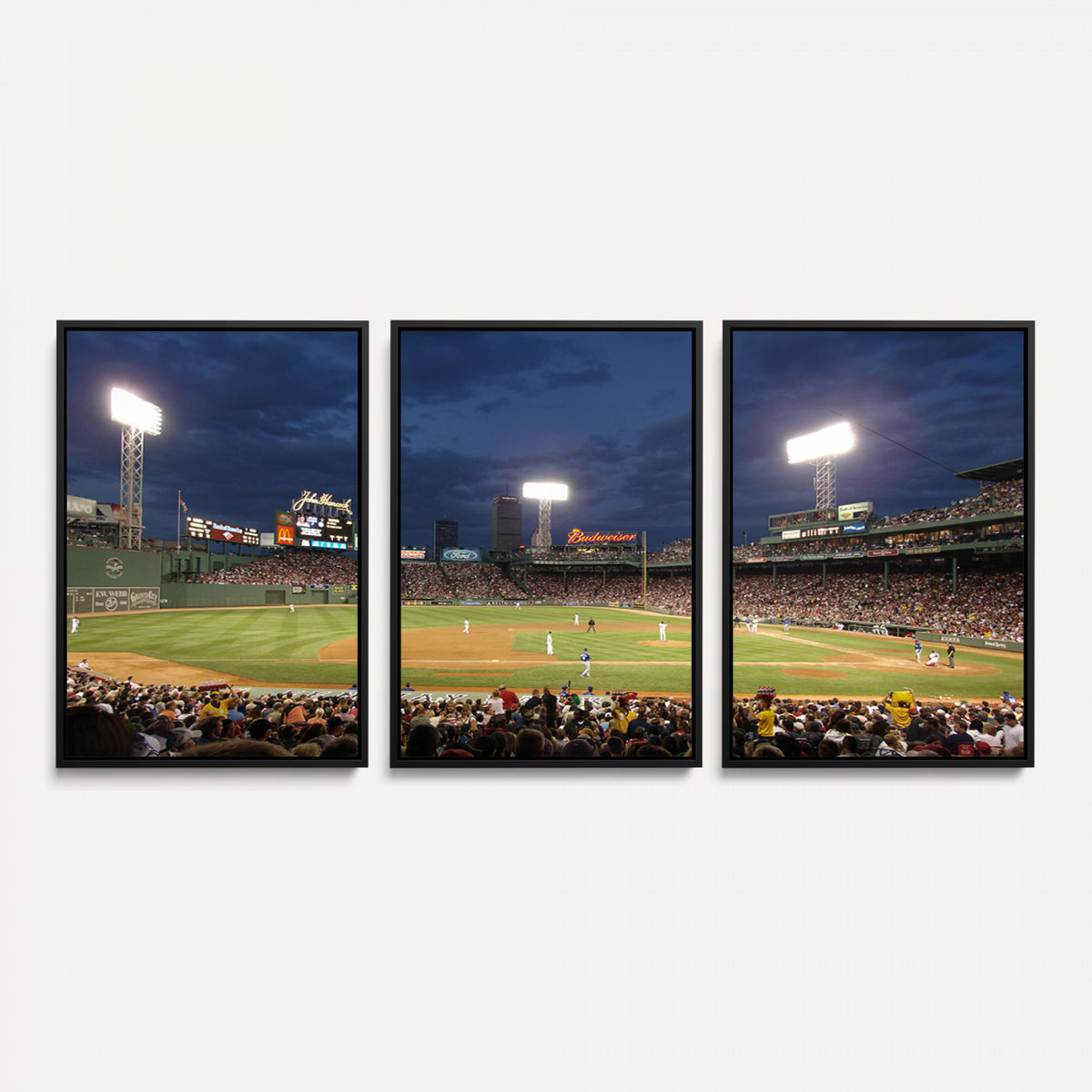 85099-MGV-CV-36X24 - Boston Red Sox Baseball Team Print Canvas, Massachusetts Fenway Park Stadium Wall Art