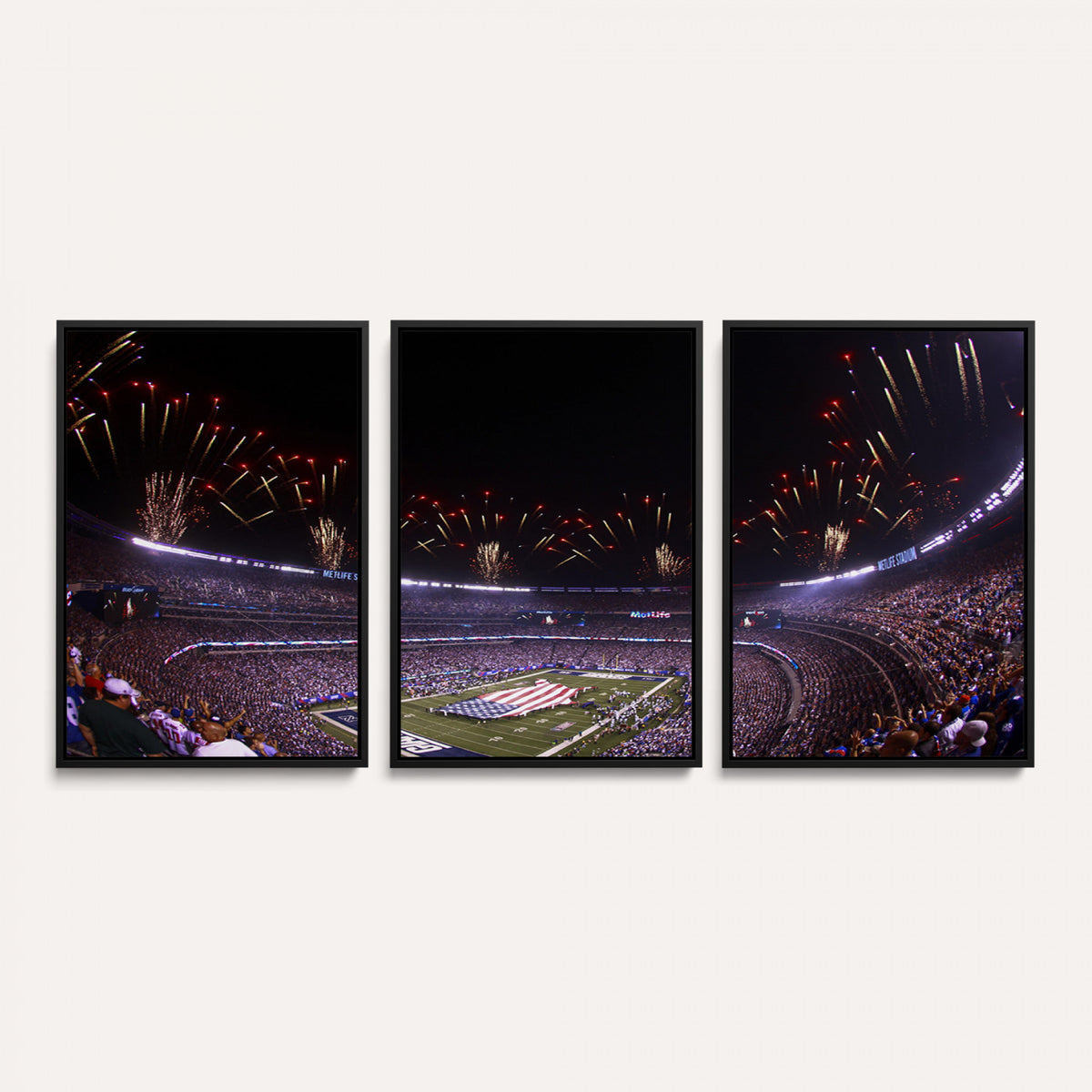 56360-MGV-CV-36X24 - New York Giants Football Team Print, East Rutherford MetLife Stadium Wall Art