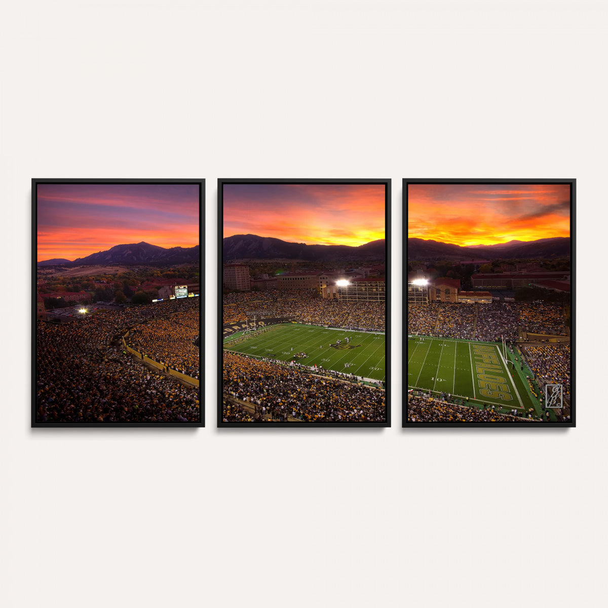 84649-MGV-CV-36X24 - Folsom Field, University of Colorado Buffaloes Football, Extra Large Game Room Wall Decor