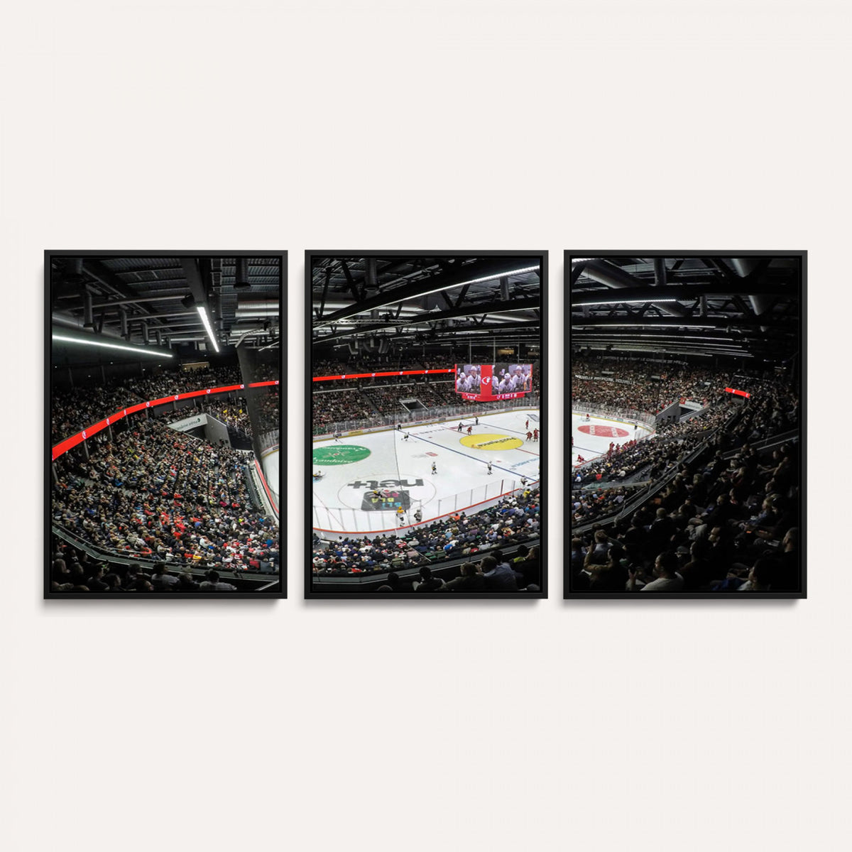 46282-MGV-CV-36X24 - Vaudoise Lausanne Ice Hockey Arena Stadium Wall Art Canvas