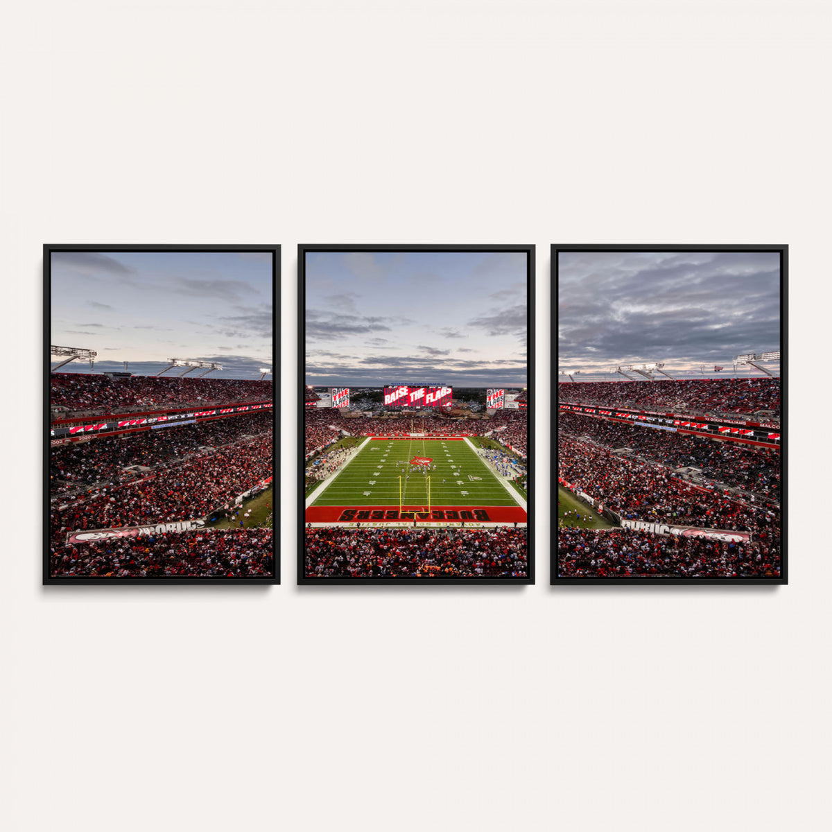 35698-MGV-CV-36X24 - Florida Tampa Raymond James Stadium Wall Art Canvas Print - NFL Football Stadium Print Canvas