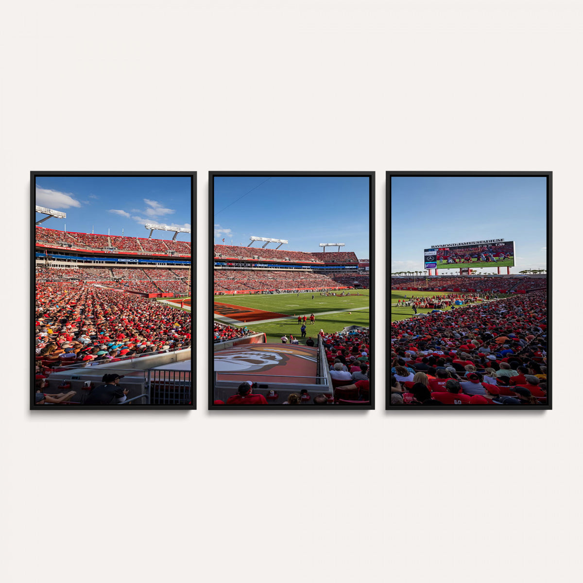 65229-MGV-CV-36X24 - Florida Tampa Raymond James Stadium Wall Art Canvas Print - NFL Football Stadium Print