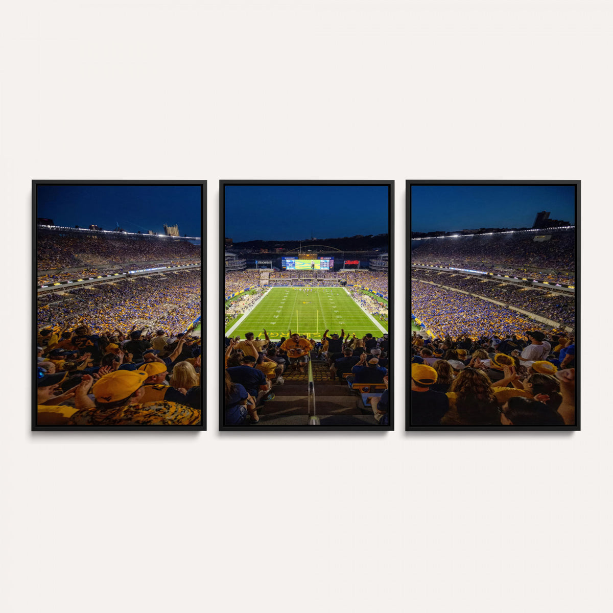 62297-MGV-CV-36X24 - Pittsburgh Panthers Football Team Print - Pittsburgh Acrisure Stadium Wall Art Canvas Print