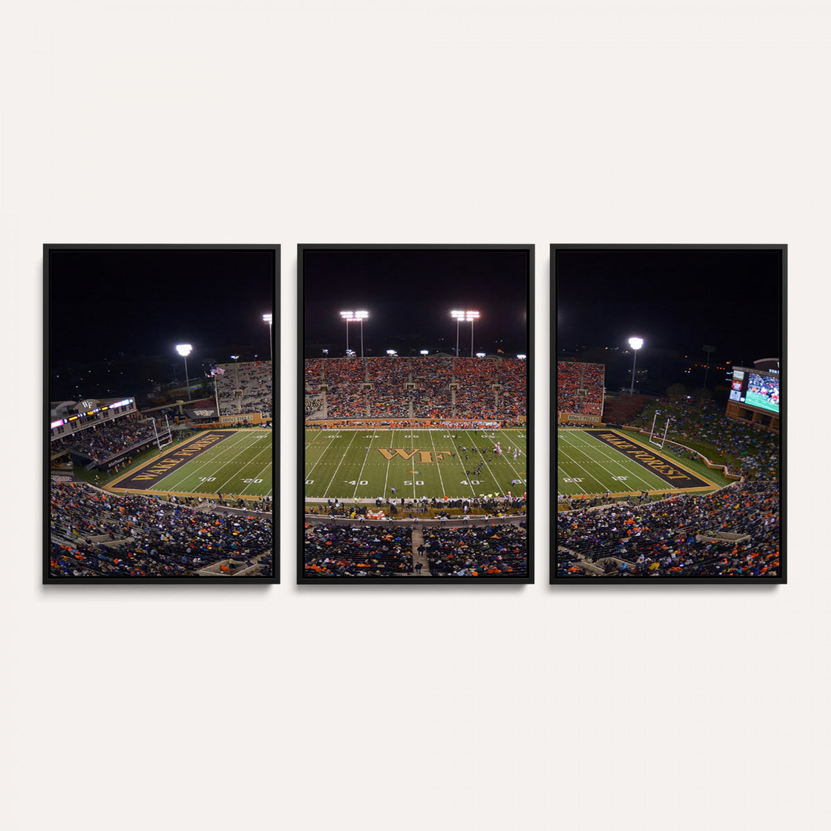 26033-MGV-CV-36X24 - Demon Deacons Print Canvas, Football Team Print