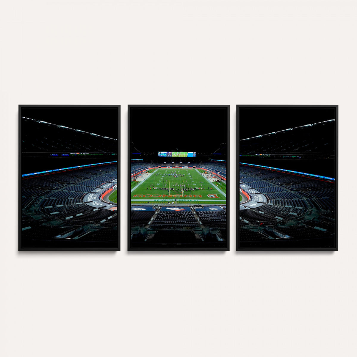 14797-MGV-CV-36X24 - Denver Broncos Football Team Print Canvas- Denver Empower Field at Mile High Stadium Wall Art Canvas