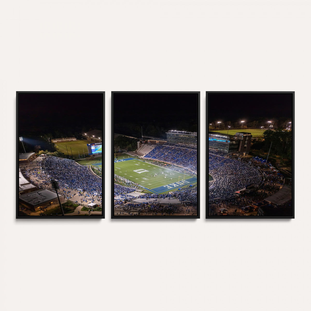 42347-MGV-CV-36X24 - Duke University Blue Devils Football Print Canvas - Durham Wallace Wade Stadium Wall Art Canvas
