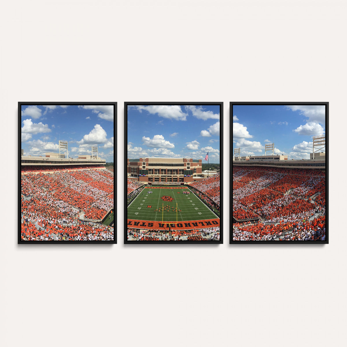 65192-MGV-CV-36X24 - Oklahoma State Cowboys Football Team Print - Stillwater Boone Pickens Stadium Wall Art Canvas Print