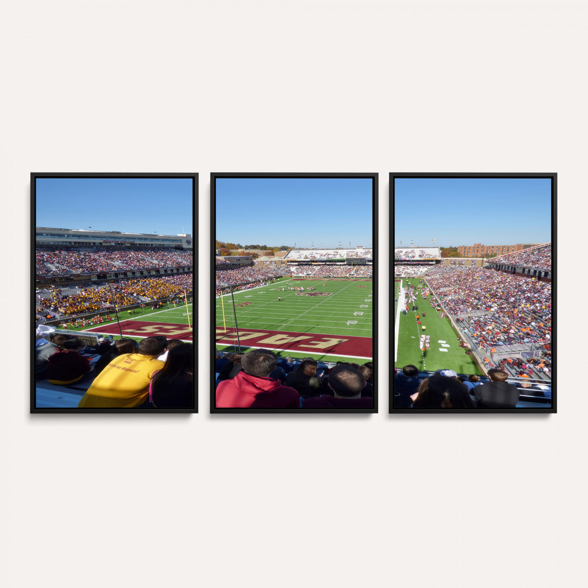 78117-MGV-CV-36X24 - Boston College Eagles Football Team Print - Boston Alumni Stadium Wall Art Canvas Print