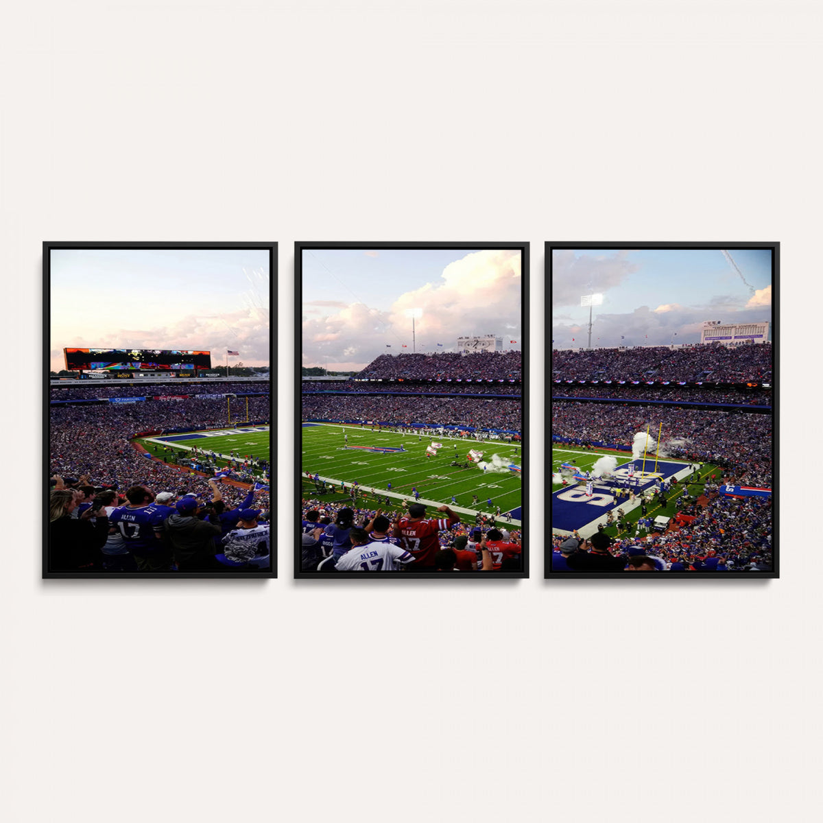 64066-MGV-CV-36X24 - Buffalo Bills Football Team Print - Buffalo Highmark Stadium Wall Art Canvas Print