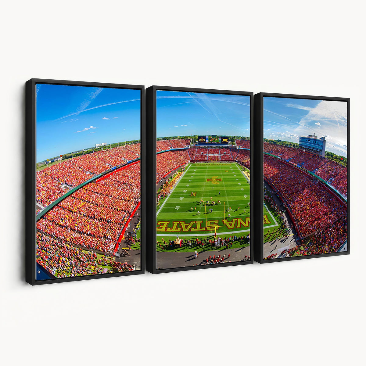 36706-MGV-CV-24X16 - Iowa State University Cyclones Football Team Print, Ames, Framed and Ready to Hang