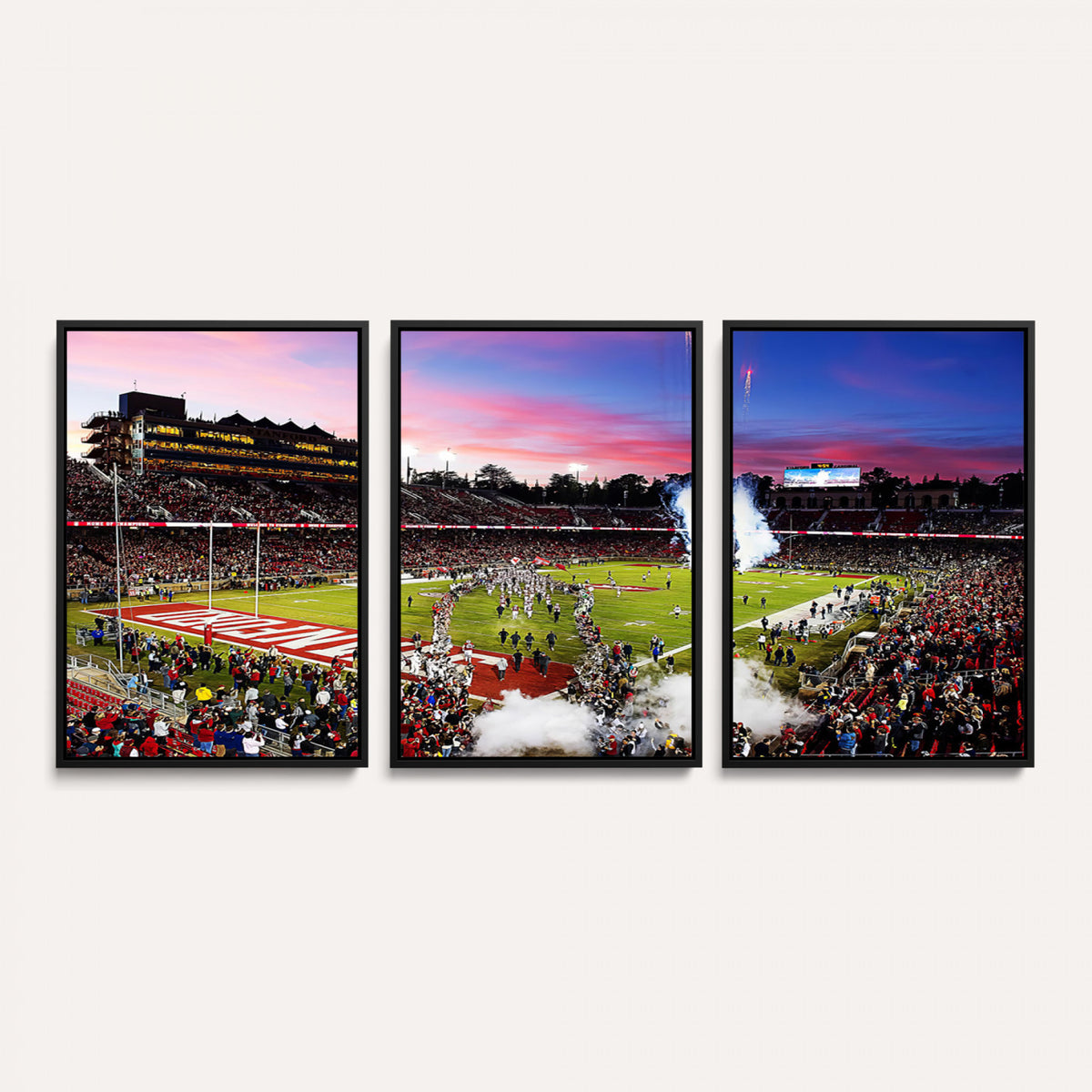 25557-PAN-FL-20X10 - Stanford University Cardinal Football Team Print - Stanford Stadium Wall Art Canvas Print