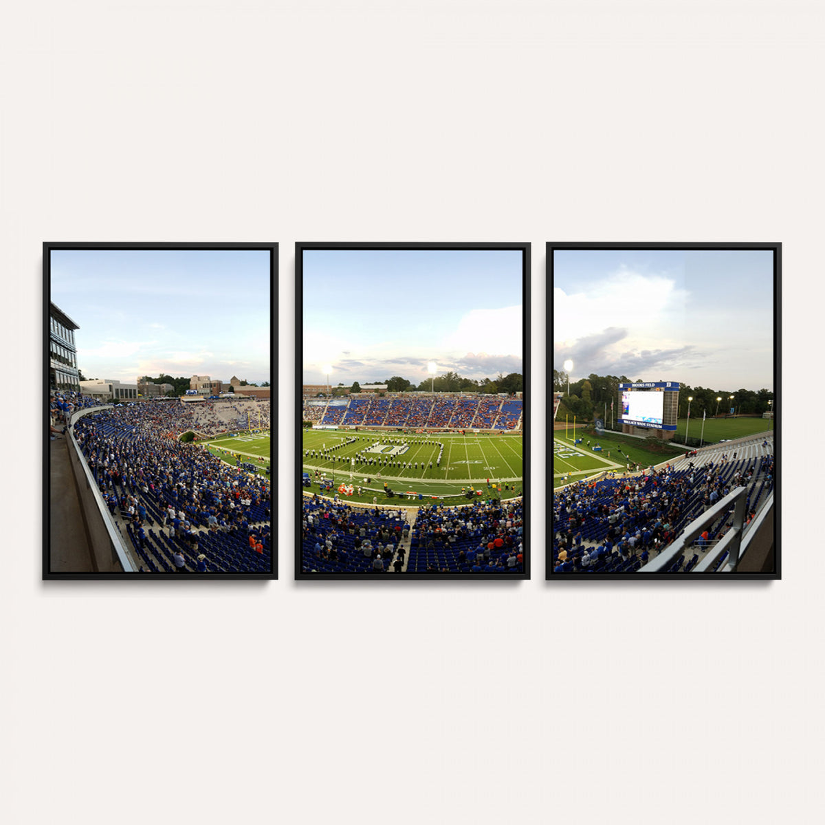44850-MGV-CV-36X24 - The Duke University Blue Devils Football Team Print, Durham