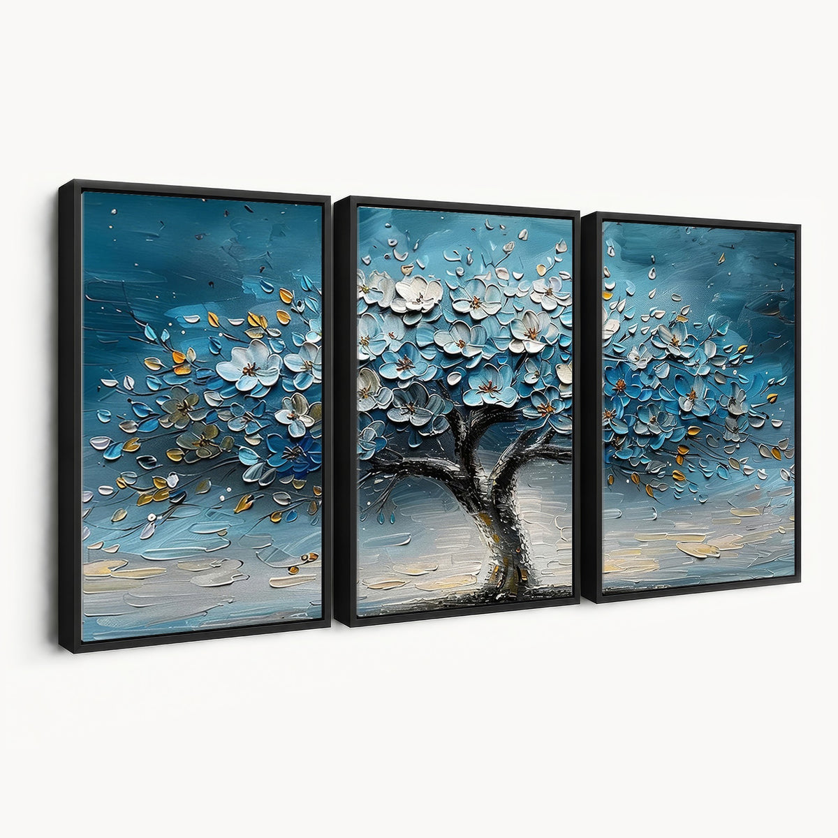 24109-_Poster-30x20 - Abstract Blooming Tree Wall Art Canvas Print, Floral Modern Home Decor
