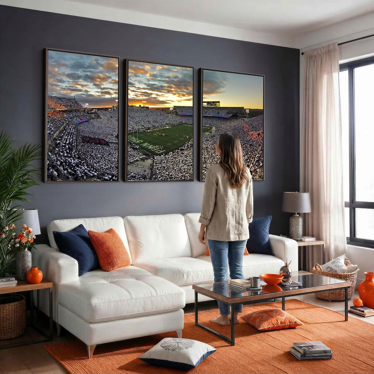 38807-MGV-CV-36X24 - Beaver Stadium Wall Art, Penn State Stadium Wall Art | Penn State Nittany Lions Football