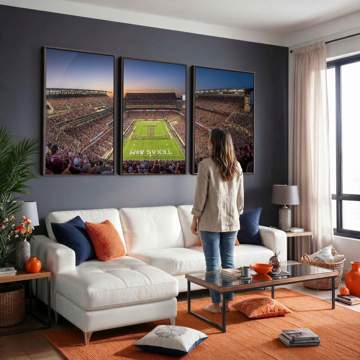17421-MGV-CV-36X24 - Kyle Field Wall Art Print | Large Texas A&M Aggies Football Canvas Print for Sports Enthusiasts |
