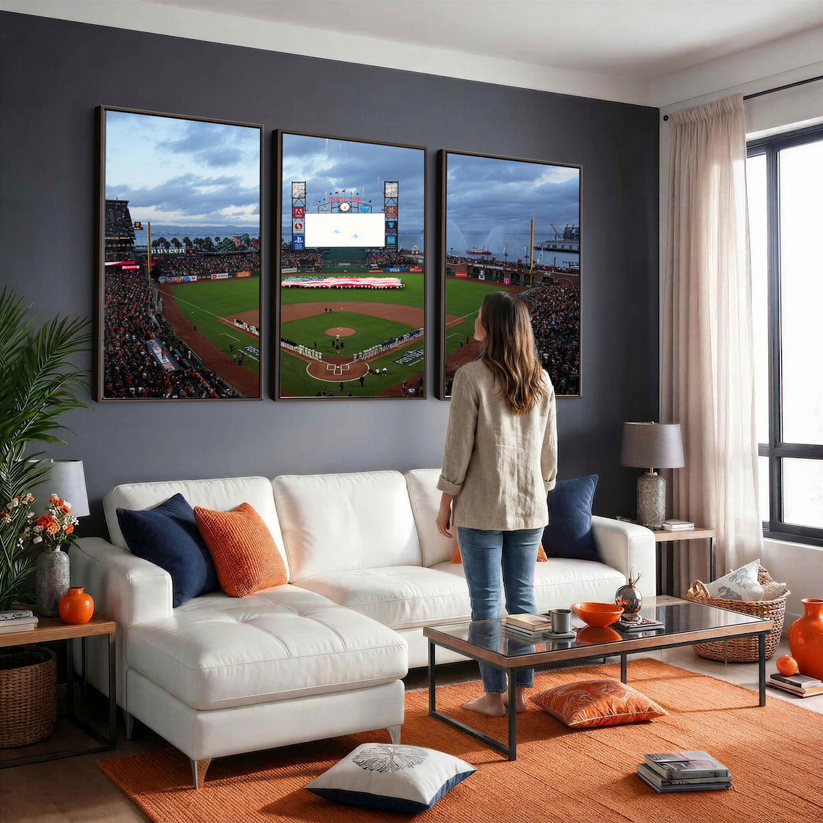 44631-MGV-CV-36X24 - Oracle Park San Francisco Giants Wall Art | Oracle Park Stadium Canvas Print