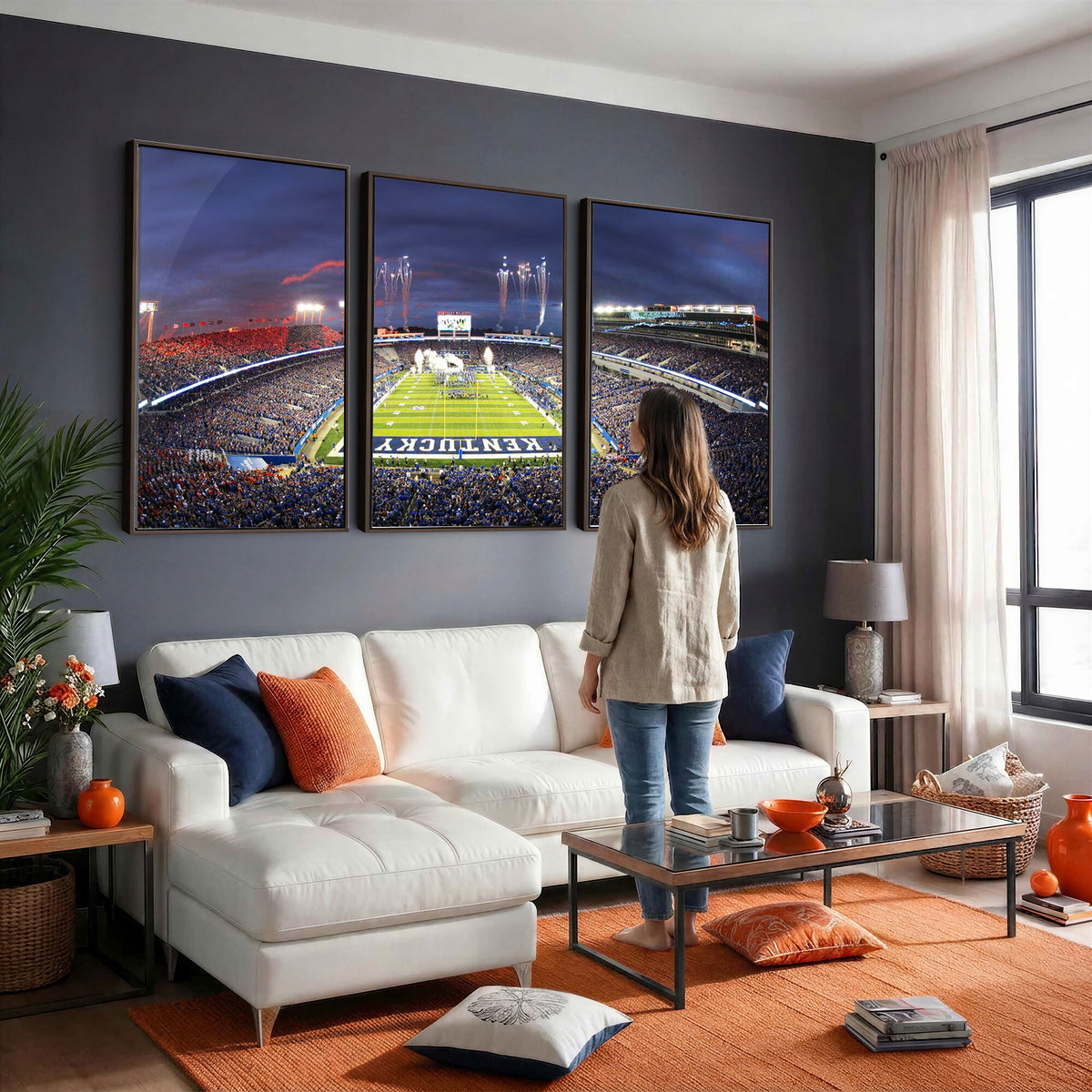 26008-MGV-CV-36X24 - Kroger Field Canvas Wall Art, Kentucky Stadium Wall Art