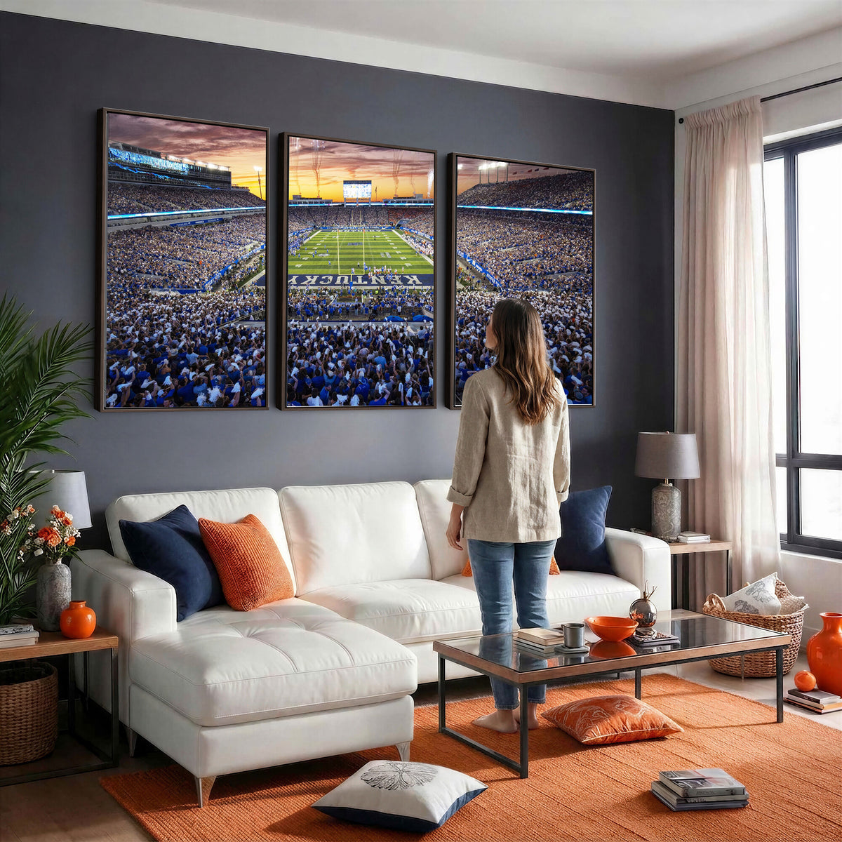 78524-MGV-CV-36X24 - Kroger Field Wall Art Print, Kentucky Stadium Wall Art