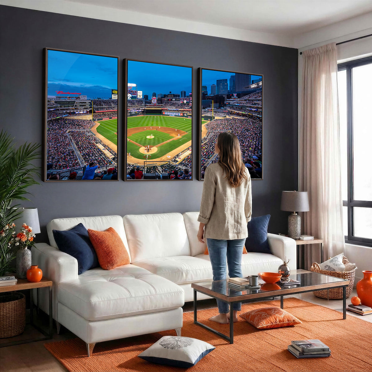 77273035-MGV-CV-36X24 - Target Field Stadium Wall Art Canvas Print, Minnesota Twins