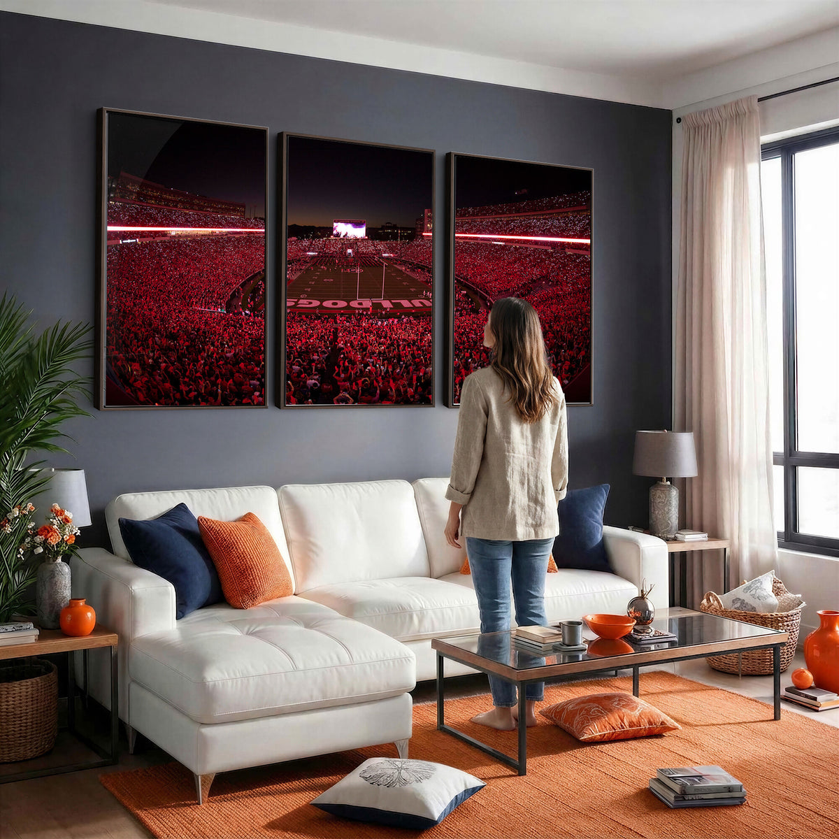 38331045-MGV-CV-36X24 - Dooley Stadium Wall Art, Sports Arena Canvas Print, Dooley Field Sanford Stadium
