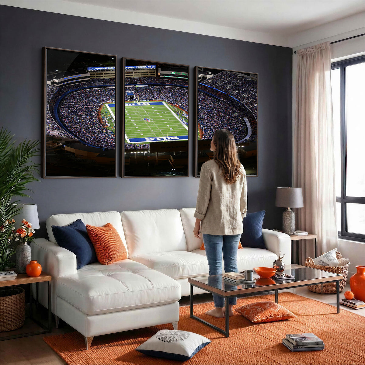 19030-MGV-CV-36X24 - Buffalo Bills NFL Football Team Print, Highmark Stadium