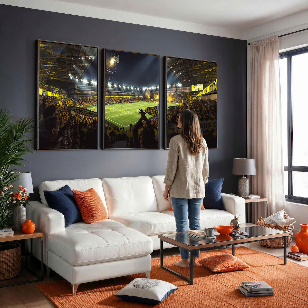 51122-MGV-CV-36X24 - Columbus Crew Soccer Team Print - Columbus Crew Stadium Wall Art Canvas Print
