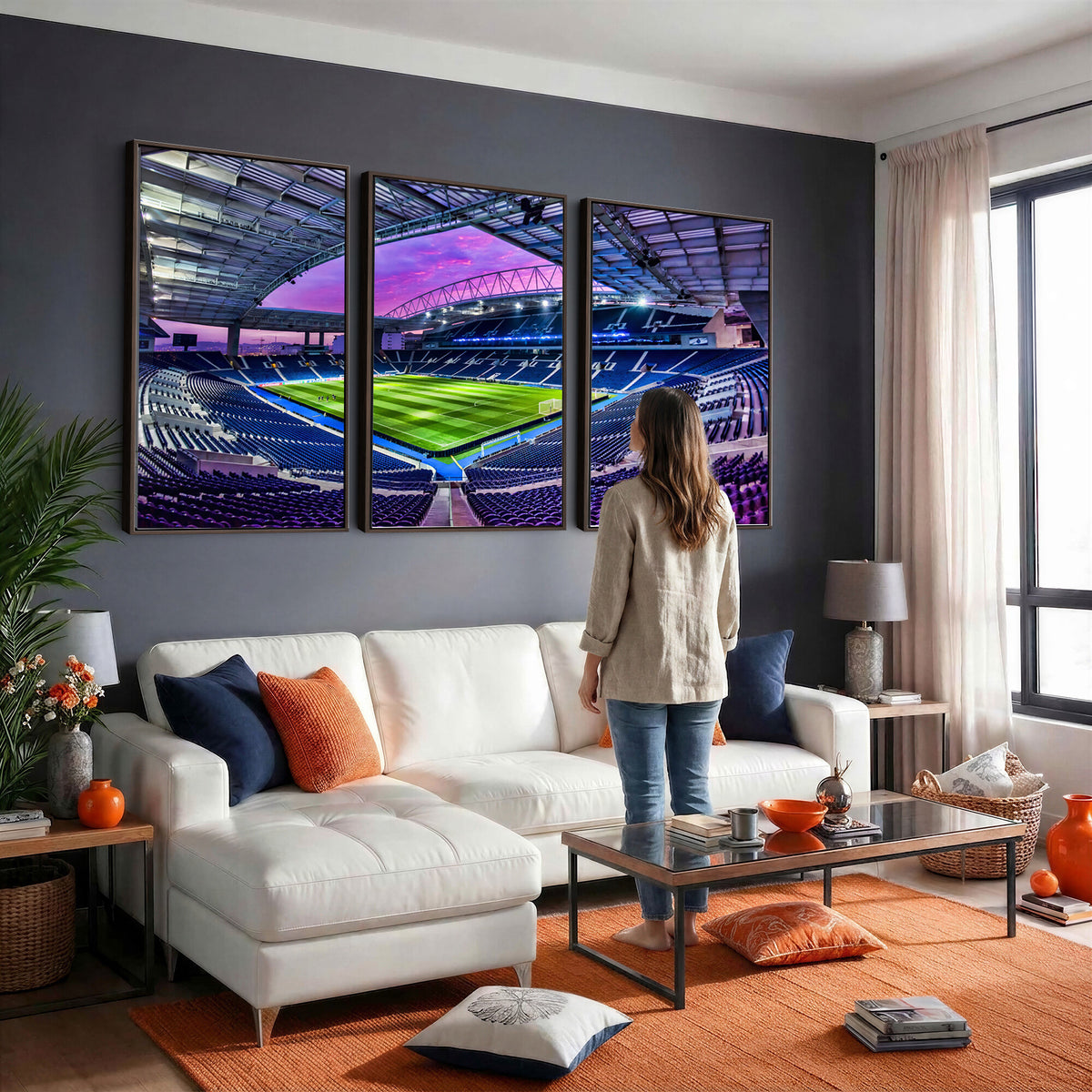 10851-MGV-CV-36X24 - FC Porto Soccer Team Print Canvas, Dragon Stadium Wall Art