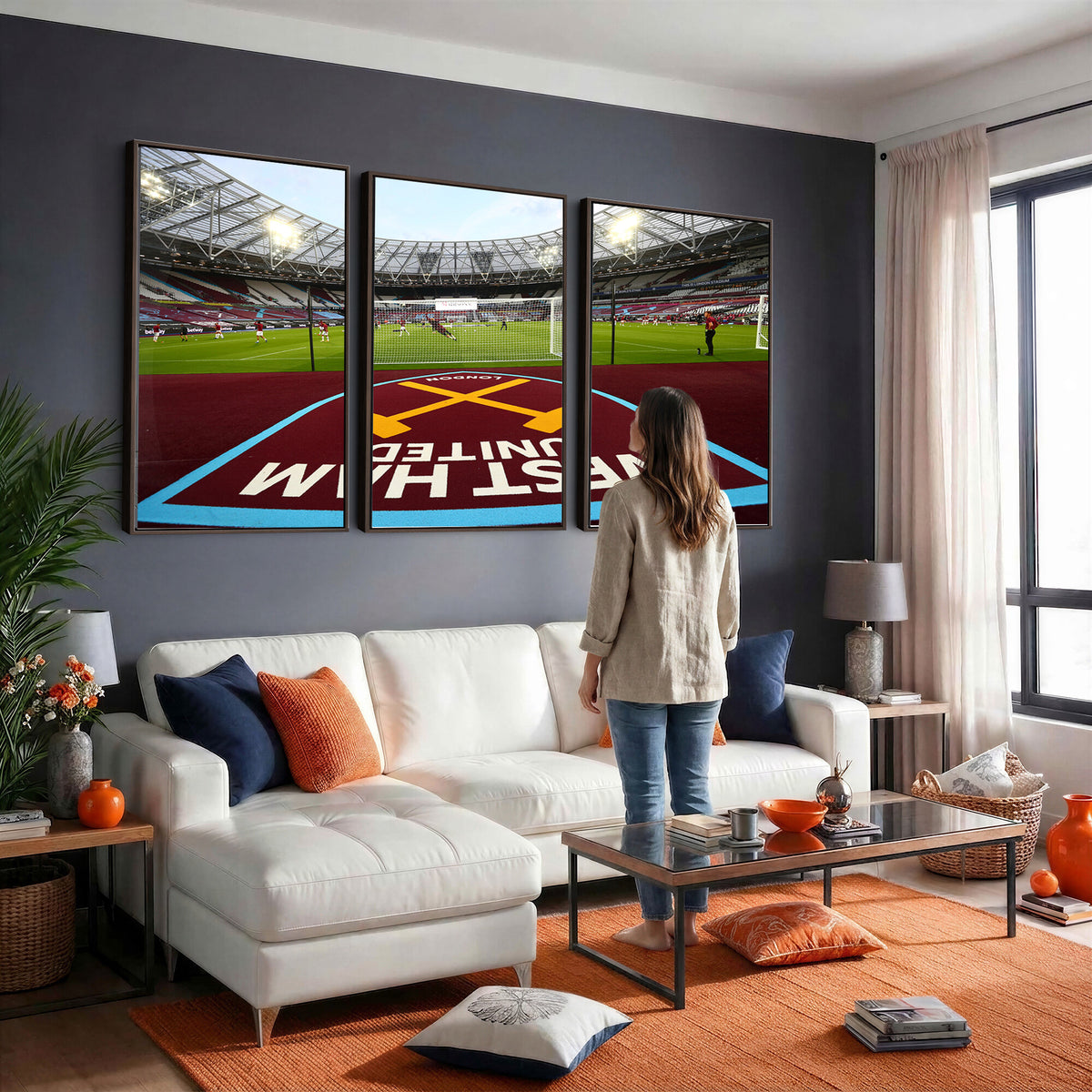 77367-MGV-CV-36X24 - West Ham United FC Stadium Canvas Wall Art, London Stadium