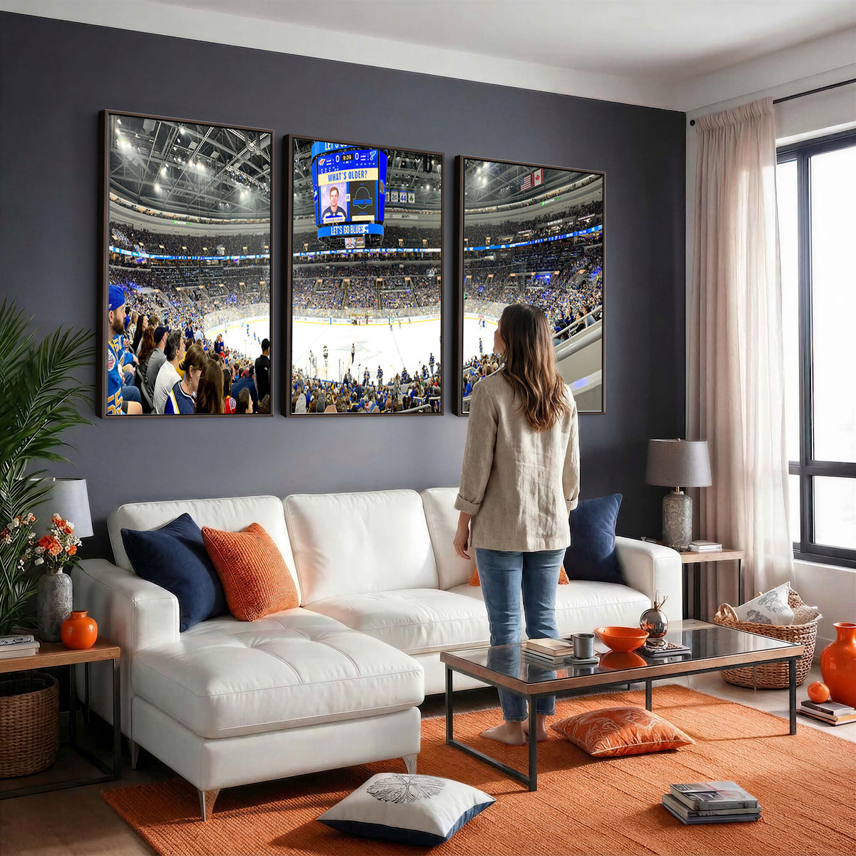 55708-MGV-CV-36X24 - Enterprise Center, Missouri St. Louis Blues Ice Hockey