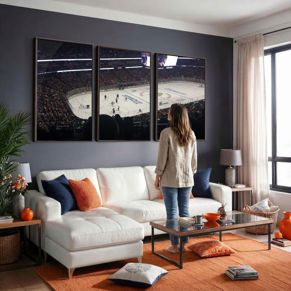 24634-MGV-CV-36X24 - Honda Center California Anaheim Ducks Hockey Stadium Wall Art