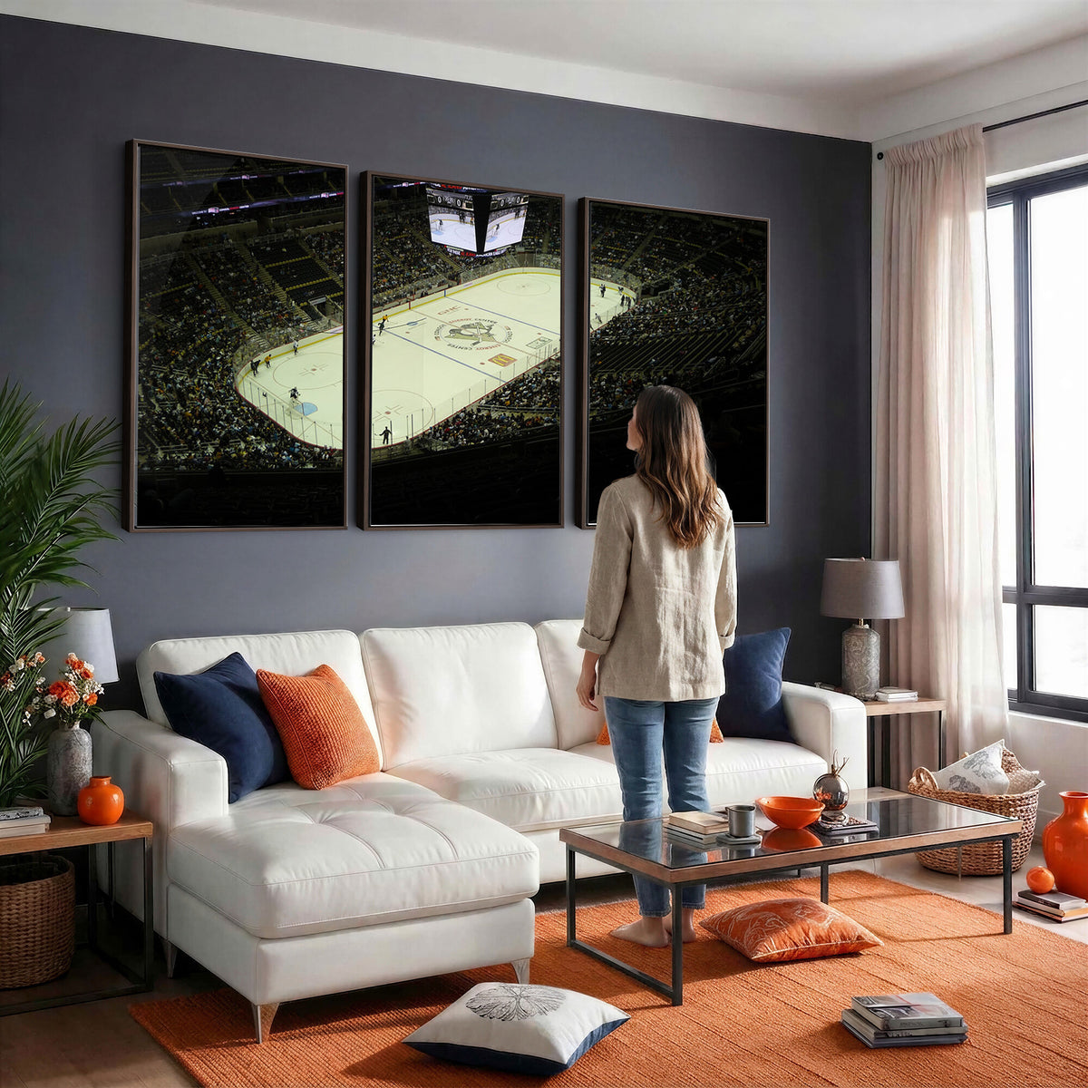 52168-MGV-CV-36X24 - PPG Paints Arena Pennsylvania Pittsburgh Penguins Hockey