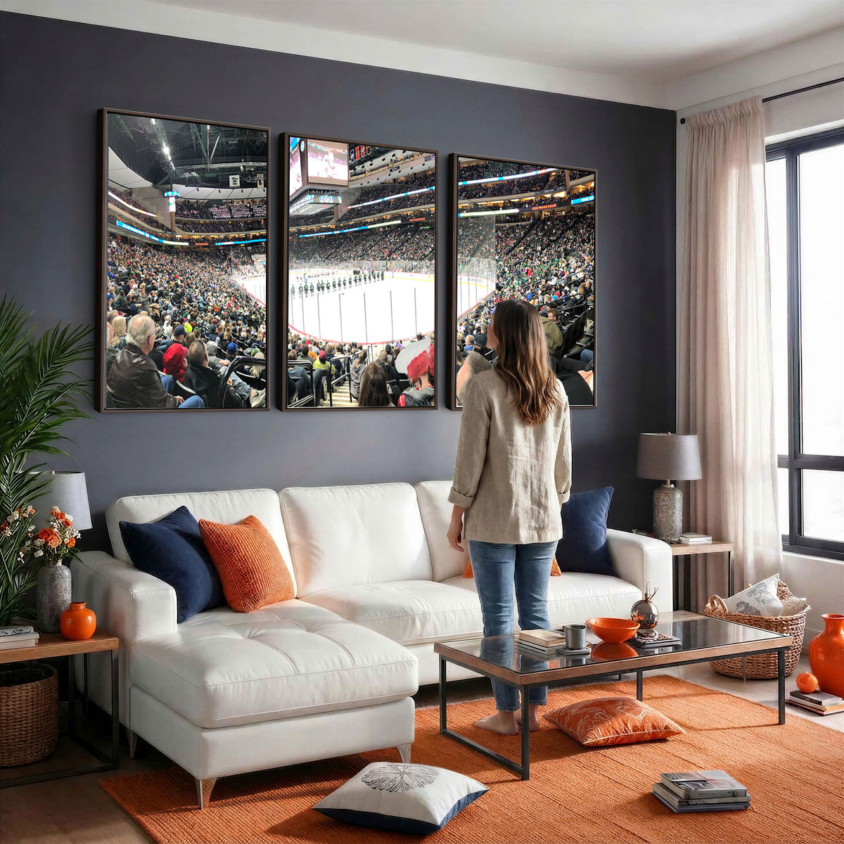 44414-MGV-CV-36X24 - Xcel Energy Center St Paul Minnesota Wild Ice Hockey Stadium