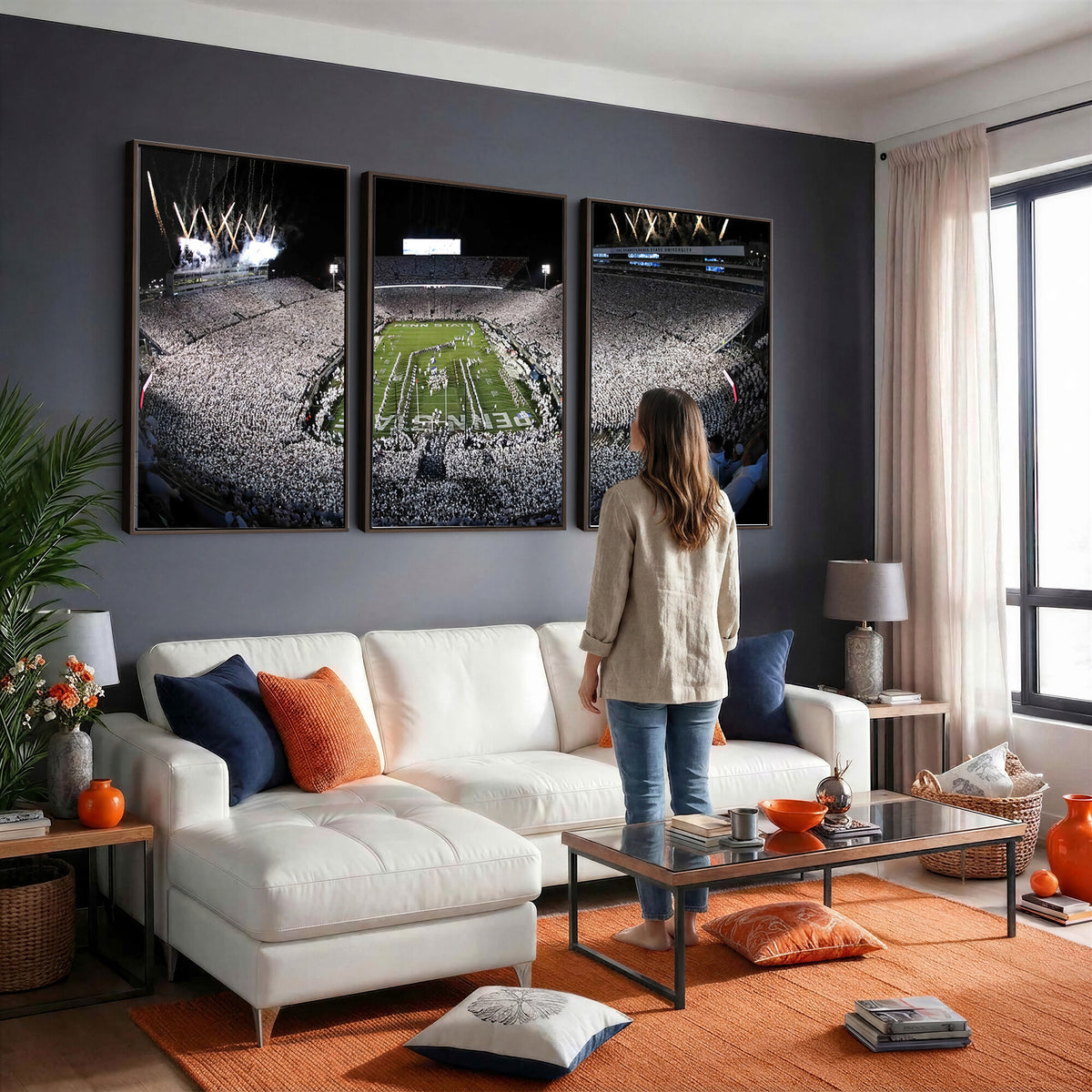 84537-MGV-CV-36X24 - Penn State Beaver Stadium Canvas Wall Art - Nittany Lions Football Print