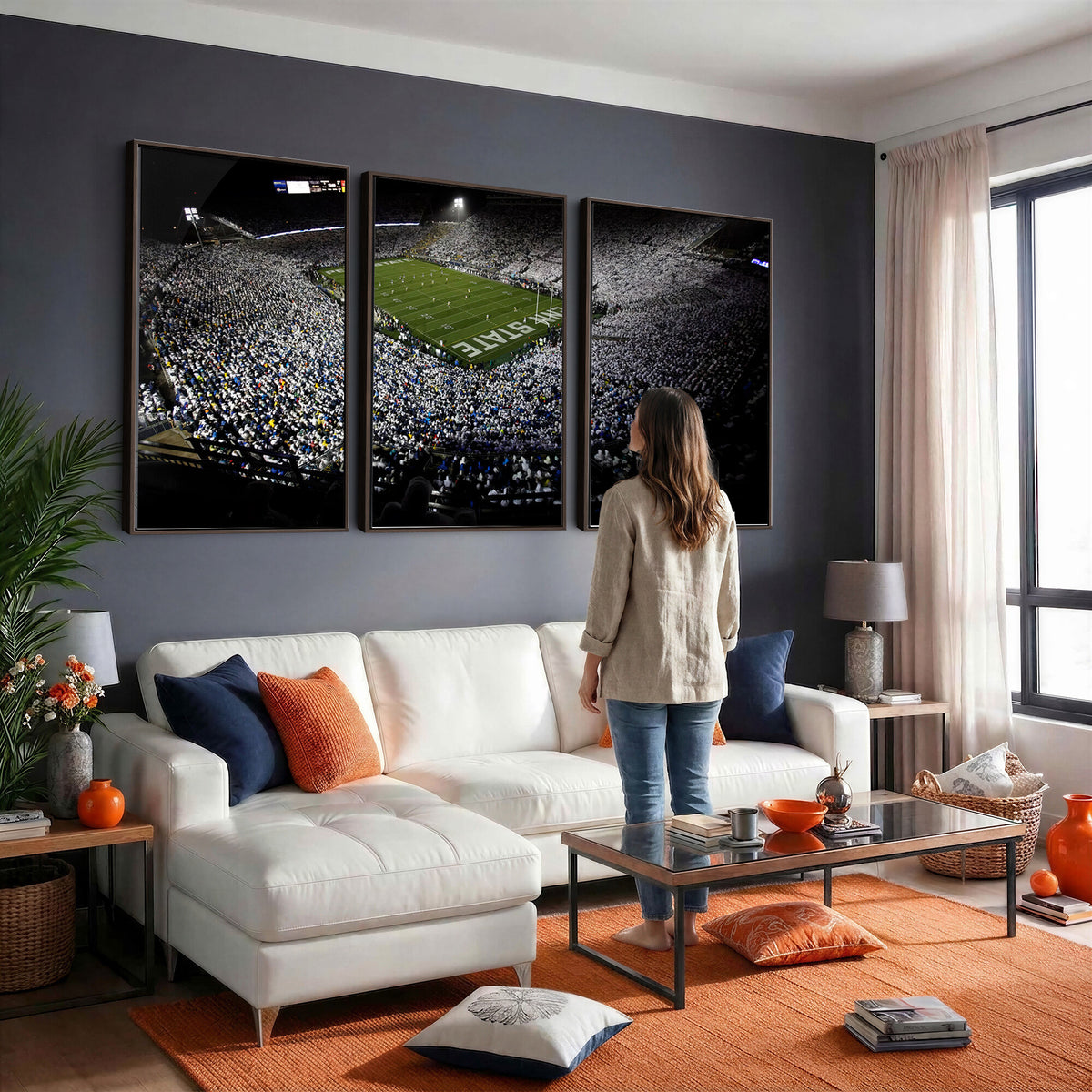 96825-MGV-CV-36X24 - Penn State Football Stadium Wall Art - Beaver Stadium Canvas Print