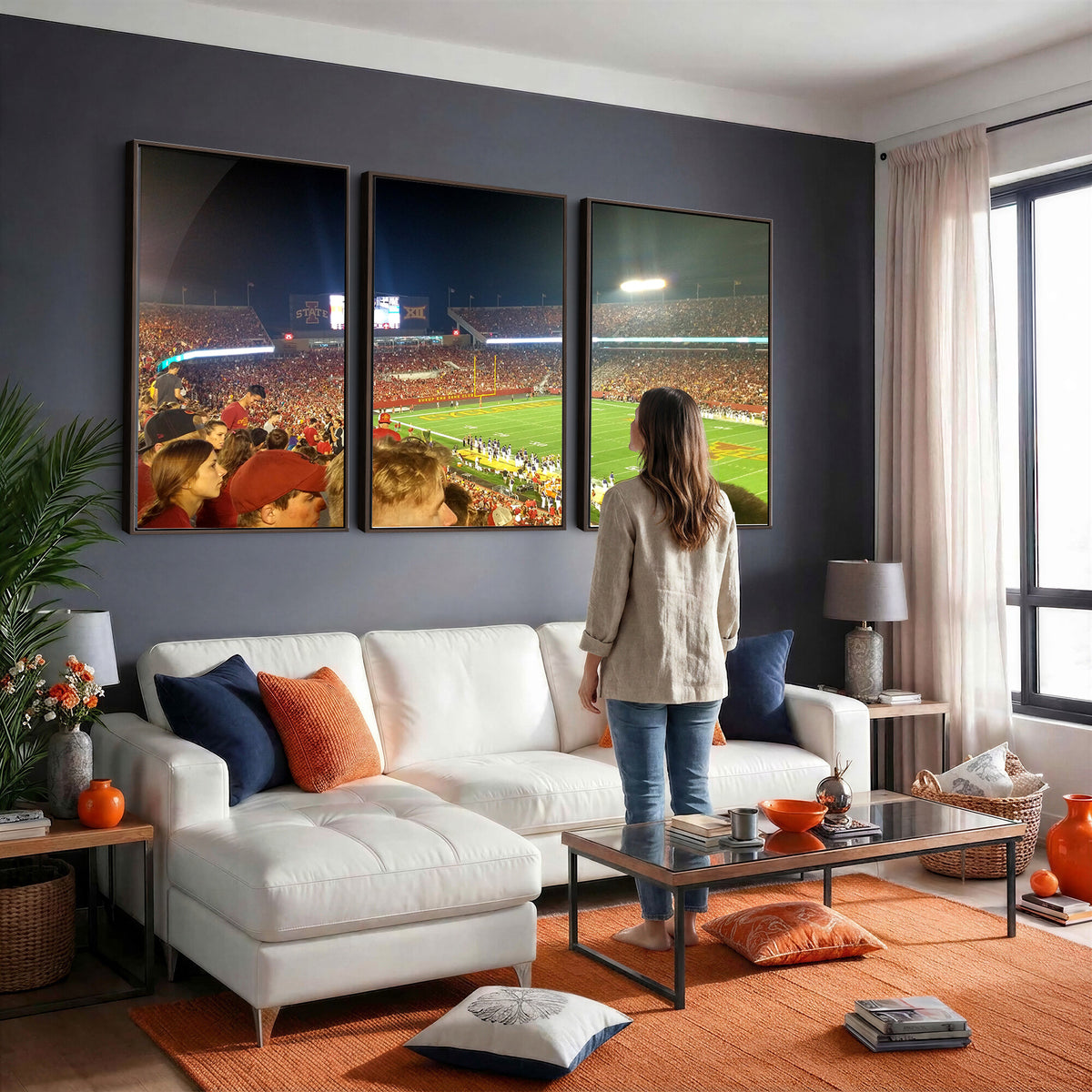 94319-MGV-CV-36X24 - Iowa State University Cyclones Art Print, Jack Trice Stadium Ames