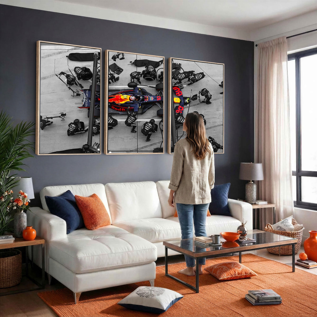 RedBull-MGV-CV-36X24 - Red Bull Formula 1 Canvas Wall Art Print