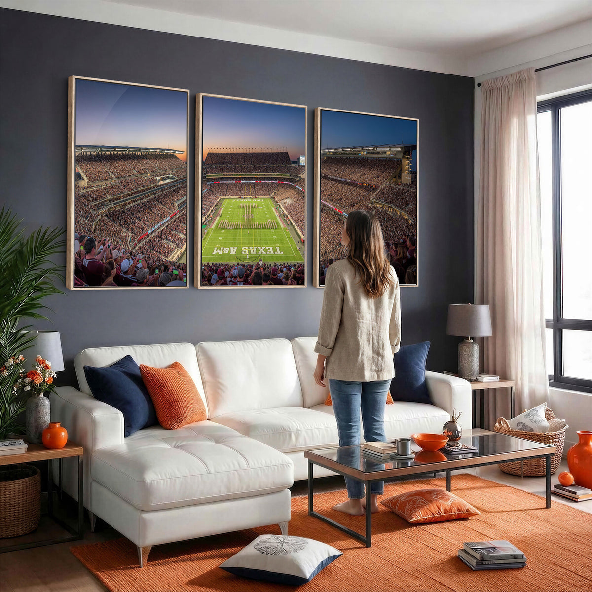 17421-MGV-CV-36X24 - Kyle Field Wall Art Print | Large Texas A&M Aggies Football Canvas Print for Sports Enthusiasts |