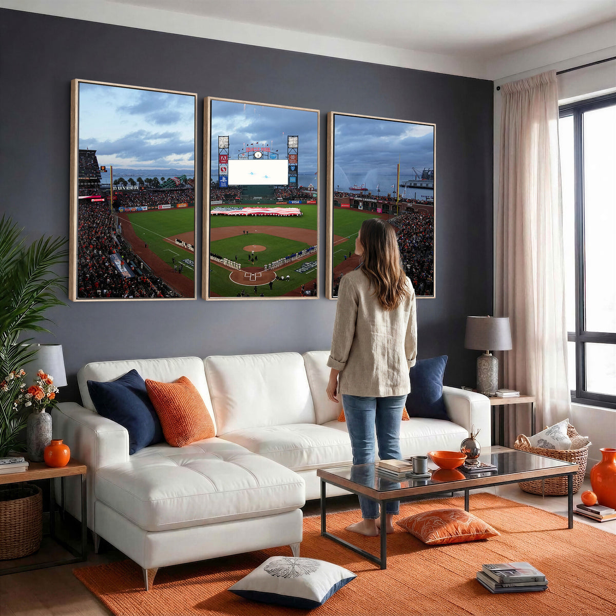 44631-MGV-CV-36X24 - Oracle Park San Francisco Giants Wall Art | Oracle Park Stadium Canvas Print