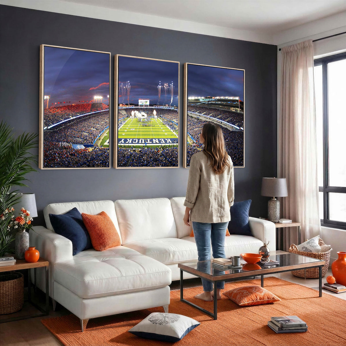 26008-MGV-CV-36X24 - Kroger Field Canvas Wall Art, Kentucky Stadium Wall Art