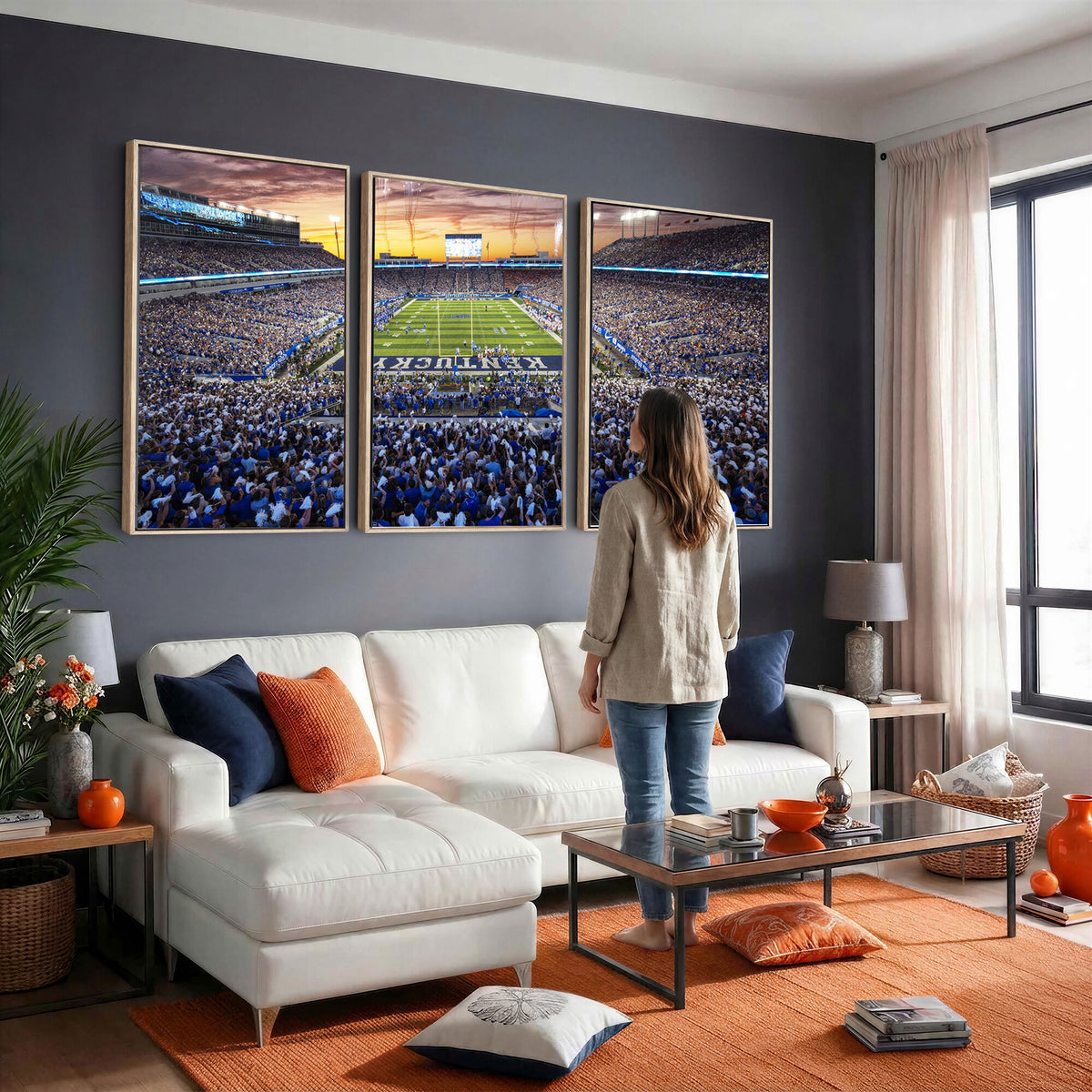 78524-MGV-CV-36X24 - Kroger Field Wall Art Print, Kentucky Stadium Wall Art