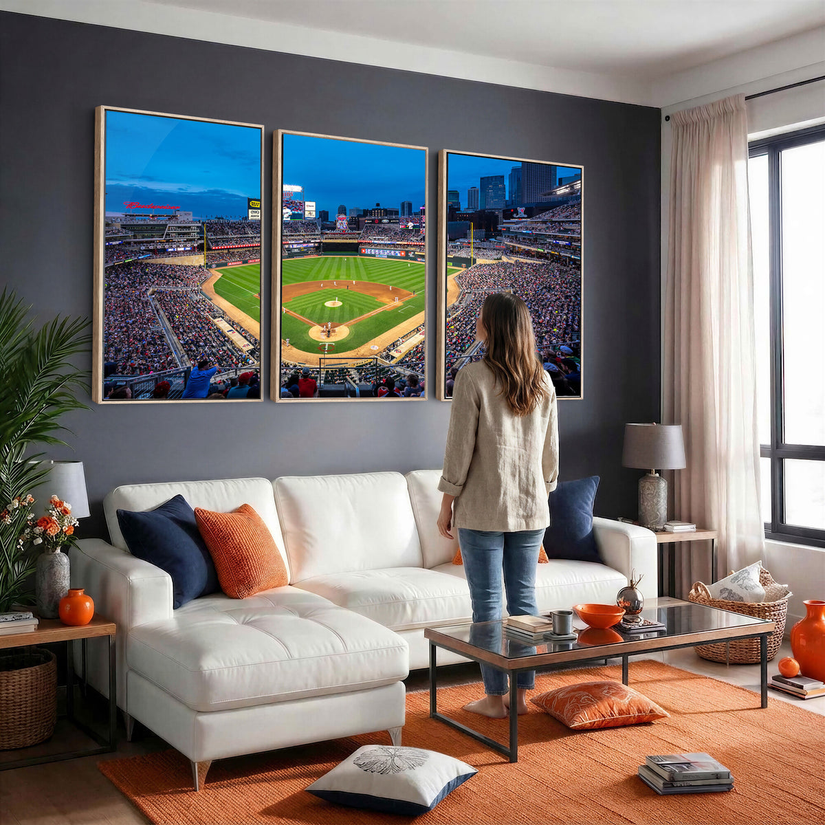 77273035-MGV-CV-36X24 - Target Field Stadium Wall Art Canvas Print, Minnesota Twins