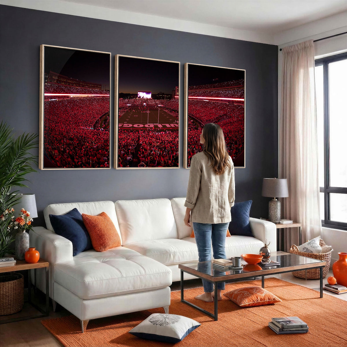 38331045-MGV-CV-36X24 - Dooley Stadium Wall Art, Sports Arena Canvas Print, Dooley Field Sanford Stadium