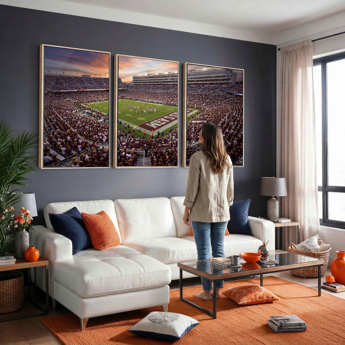 66624578-MGV-CV-36X24 - Stadium Wall Art Canvas Print