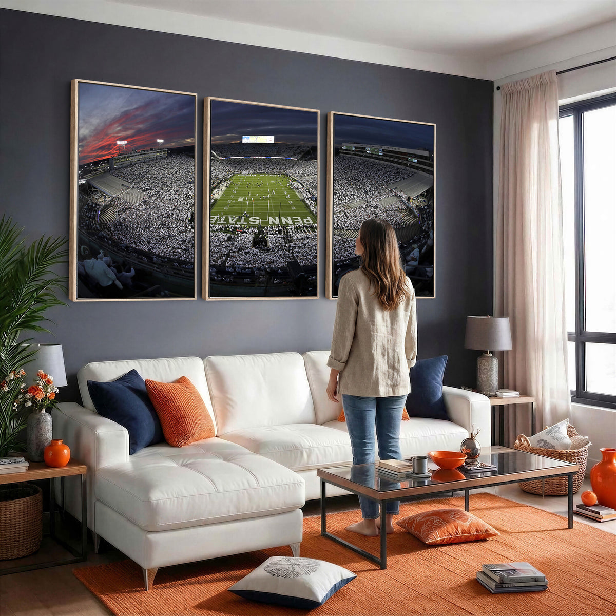 59877-MGV-CV-36X24 - Penn State University Nittany Lions Football Team Print