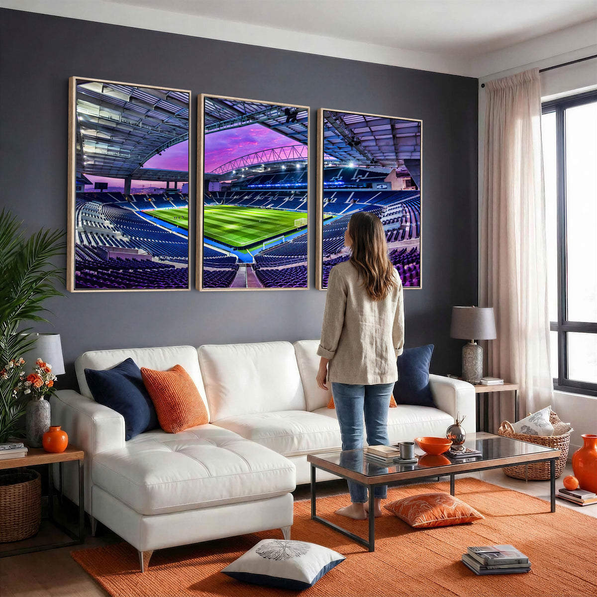 10851-MGV-CV-36X24 - FC Porto Soccer Team Print Canvas, Dragon Stadium Wall Art