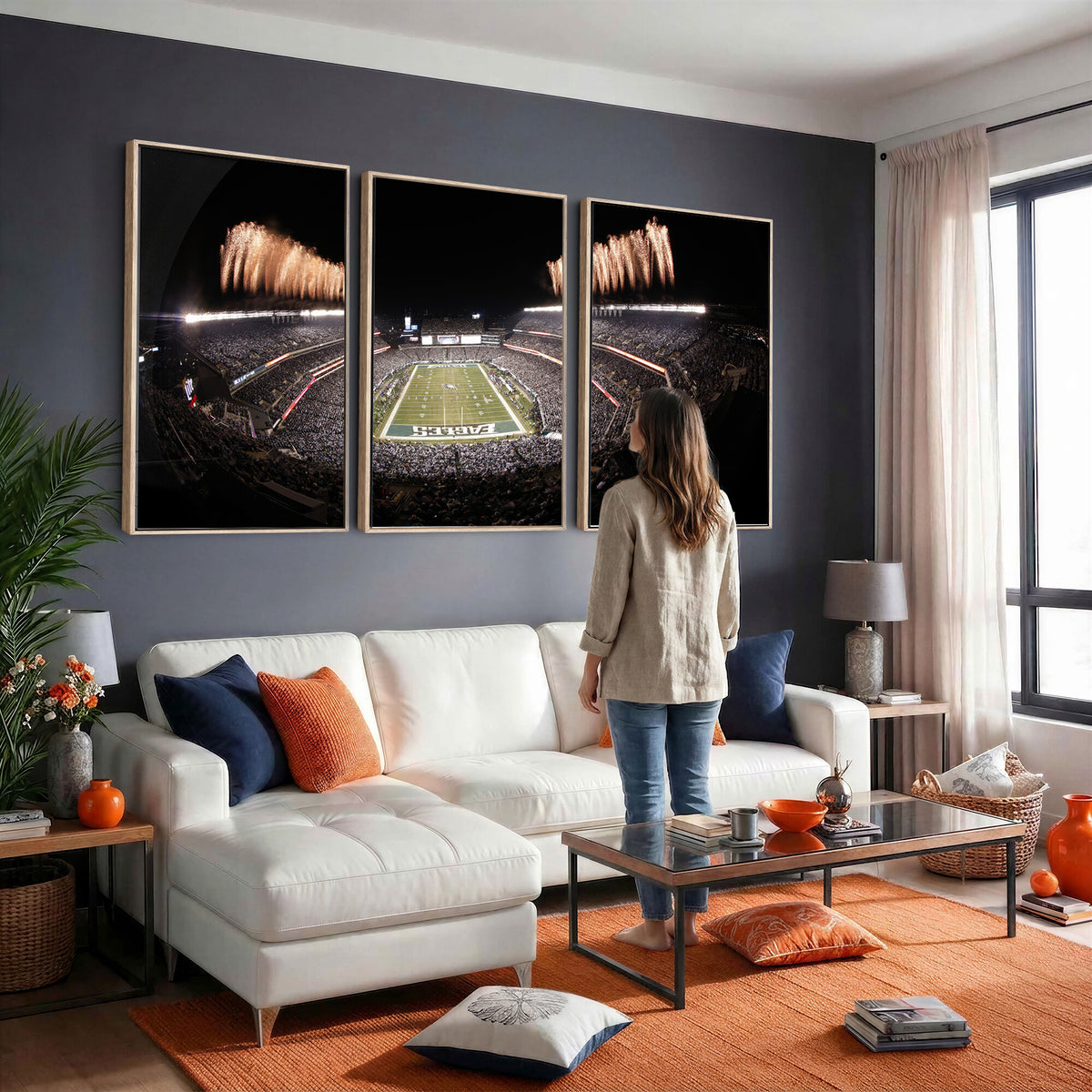 48893-MGV-CV-36X24 - Eagles Field Stadium Wall Art, Lincoln Financial Field